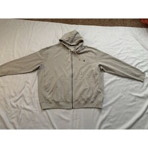 NEW Polo Ralph Lauren Pony Zip Up Hoodie Jacket Fleece Heather Gray Size 4XLT